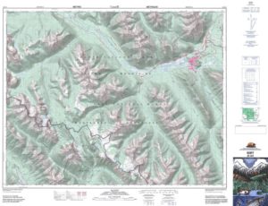 Topo Map Sainte-Marguerite-du-Lac-Masson, QC